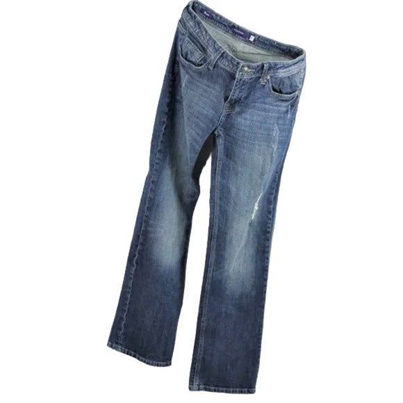 Vigoss Blue Wash Boot-Cut Embellished Jeans, Size 5 - Picture 5 of 6